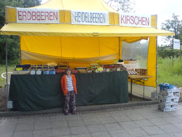 Foto von unserem Obst- und Gemüsestand in Zehlendorf